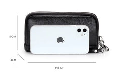 Cyflymder Brand Genuine Leather Women Wallets Long Zipper Wallet big capacity Ladies Clutch Bag Female Luxury Cowhide Purse Phone Bag