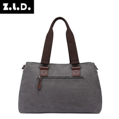 Cyflymder Hot Sales Women Canvas Bags Vintage Solid Female Large Capacity Tote Handbag Ladies Casual Shoulder Bags for Women
