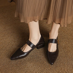 Cyflymder Fashion Buckle Latch Design High-heeled Shoes Women Shallow Mouth Comfort Shoes Relaxation Comfortable Women Shoes 12