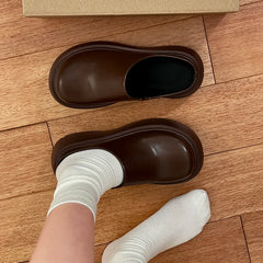 Cyflymder Bla Thi Bot High Heel Slippers for Women Spring Autumn Outdoor Wear New Sle Covered Head f Slippers Retro