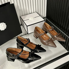 Cyflymder Shallow Mouth Shoes Woman 2025 Casual Female Sneakers Clogs Platform Flats Pointed Toe Elegant Autumn New Creepers Dress Fall On