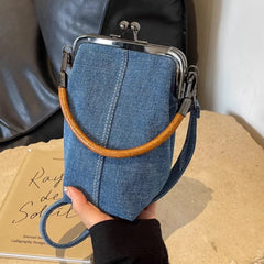 Cyflymder Unique design women Shoulder Bag Denim small handbags Jeans female messenger bags phones sling bags Bolsa blue bao