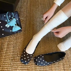 Cyflymder Summer High Quality Shoes Girl Flat Base Shoes Fashion Square Head Elegance Women Patent Faux Leather Comfort Shoes 655