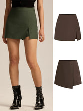 Cyflymder Black Mini Skirt Shorts Woman Fashion One Button Skort For Women High Waist Short Skirts Woman Summer Casual Shorts