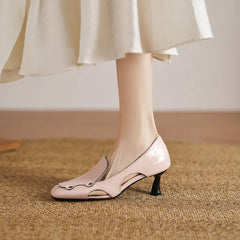 Cyflymder African Woman Shoe Chunky Sandals Square Toe Mary Jane Slingback 2025 Burgundy Block Spring Closed Lolita Open Retro Latest Scan