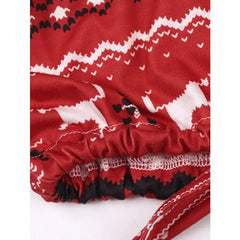 Cyflymder Christmas Women's Two Piece Sets Print O-neck Drawstring Hem Tops Shorts Party Casual New in Matching Sets 69512