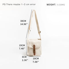 Cyflymder Canvas Sling Phone Pouch for Women Small Protable Travel Crossbody Bag Simple Unisex Couple Shoulder Purse