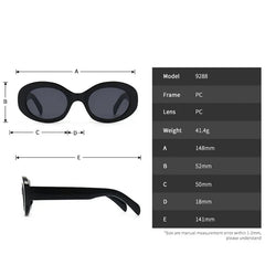 Cyflymder Vintage Small Oval Sunglasses Women Luxury Brand Designer Black Female Sun Glasses Shades Classic Gafas De Sol Mujer Sun Glasses
