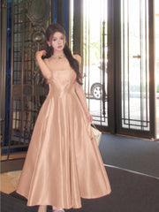 Cyflymder Elegant Satin Midi Dresses for Women Sleeveless High Waist Evening Party Dress A-line Prom Robe Korean Fashion Summer Vestidos