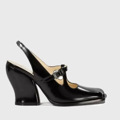 Cyflymder Temperament Thick Heel Sandals Summer New Square Head Shallow Mouth Metal Buckle Anti-slip Wear-resistant High Heels