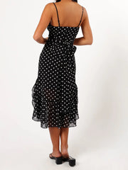 Cyflymder Elegant Floral Print Sleeveless Maxi Dress with Belt and Matching Headband for Summer Wedding Guest Outfit