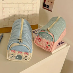 Cyflymder Pen Bag Case Box Stocking Stuffers Cute Creative Large Capacity Zipper Makeup Organizer Storage Bag Box Nice Gift