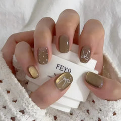 Cyflymder 30Pcs Minimalist Short Square False Nail Wine Red Press on Nails Wearable Reusable Fake Nails Tips for Women Girls 2025 New