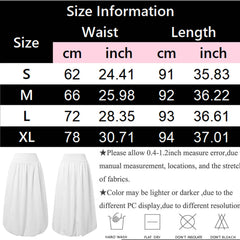 Cyflymder Women Summer Solid Color High Waist Bubble Skirts Loose Fit Long Skirt With Pockets Elegant Office Ladies Skirts Streetwear Y2k