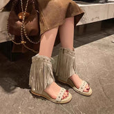 Cyflymder Summer Pointed-toe, lace-up, sexy sandals, long boots, stiletto boots