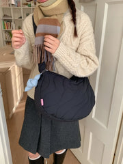Cyflymder Casual Large Capacity Crossbody Bag Women's Autumn Winter New Fashion Lightweight Single Shoulder Bag Simple Match Commute