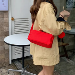 Cyflymder Nylon Women Shoulder Bag Ladies Crossbody Bags Fashion Wide straps Female Armpit bag Handbags and purse 2-piece Set wallet