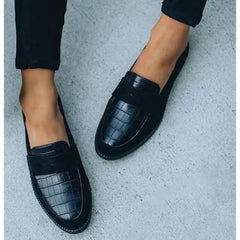 Cyflymder Comfortable Black Small Leather Shoes for Women, Size 35-43, Casual Shoes,Spring and Autumn All-Purpose Fashion Leifu Shoes