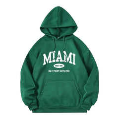 Cyflymder Women's Letter Printed Hooded Sweatirt Long Sve Polyester Fiber Autumn Season Faionable Streetwear Sle