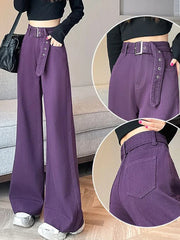 Cyflymder Jeans Women Summer 2025 New All-match High Street Loose Full Length European Style Harajuku Retro Denim Y2k College Fashion New