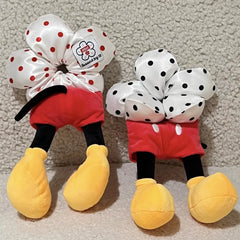 Cyflymder New Cartoon Flowers Polka Dots Scrunchie Hair Ring Large Intestine Cute Hair Rope Hairband for Woman Girls Hair Accessories