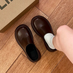 Cyflymder Bla Thi Bot High Heel Slippers for Women Spring Autumn Outdoor Wear New Sle Covered Head f Slippers Retro