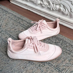 Cyflymder Fashion Women's Sports Shoes High Quality Ballet Style Satin Casual Shoes New German Training Thin Sole Women's Shoes