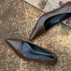 Cyflymder Spring Vintage Women Leopard Pumps Shoes Fashion Pointed Toe Slip on Shoes Concise Office Lady Shoes