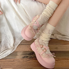 Cyflymder Retro Woman Shoes Clogs Platform Female Footwear Oxfords Round Toe British Style All-Match Creepers Dress Leather New Summer