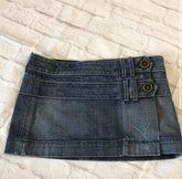 Cyflymder Y2K Fashion Belt Decoration Denim Skirt Women Harajuku Sexy Slim Mini Short Skirt Gothic Vintage Black Gray Low Waist Skirt
