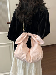 Cyflymder Ladies Large Capacity Folded Cloud Bubble Crossbody Bag Fashionable Star Tote Bag Soft Handle Single Shoulder Slant Bag