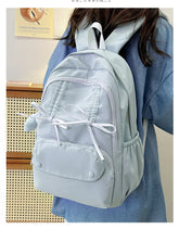 Cyflymder Bow Sweet Backpack for Students Japanese Style Large Capacity Commuting Class Backpacks