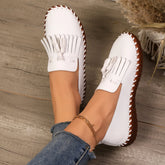 Cyflymder Women's Round Head Lefu Shoes Summer Comfortable and Lightweight Lefu Shoes Suitable for Work Sports Flat Shoes