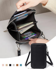 Cyflymder PU Soft Leather Women's Handbag Fashionable Multi functional Phone Bag Diagonal Strap Single Shoulder Coin Wallet