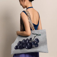 Cyflymder Korean Vintage Print Underarm Bag Office Lady Y2k Aesthetic Fashion Chic Handbags Japanese Casual All Match Shoulder Bags Women