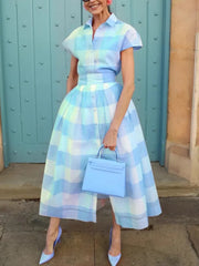 Cyflymder Women Spring Summer Pin Up Casual Party Dress 2026 Retro Robe 60s 50s Vintage Rockabilly 1960s 1950s Swing Dress Vestidos