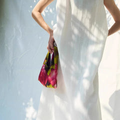 Cyflymder Y2k Aesthetic Harajuku Women Mini Top-Handle Bags Fashion Fairy Flower Print Purses and Handbags Luxury Design Elegant Clutches