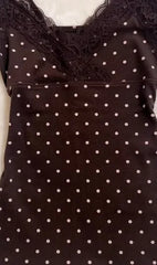 Cyflymder Sexy Sling Woman Clothes Crop Top Sweet Polka Dot Y2k 2000s High Street Lace Tank Top Vintage Hot Girl Summer Fashion Grunge Tee