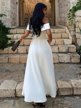 Cyflymder Classic Sexy Slash Neck Dress Women Elegant Solid Simple Office Birthday Evening Cocktail Party Stretchy Maxi Bodycon