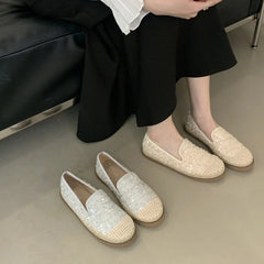 Cyflymder Women's Shoes Platform Casual Female Sneakers Loafers With Fur Flats Slip-on Round Toe Modis Clogs Dress New Glitter Slip On