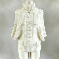 Cyflymder High collar Coquette Maiden Sweater Vintage Y2K Women Pullover Clothing Casual Dainty Sweet Playful Slim Long Sleeve Knitwear