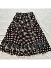 Cyflymder Vintage Japanese Patchwork Plaid Print High Waist Button All Match A-LINE Skirts