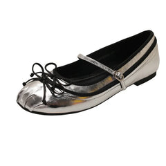 Cyflymder Bow Women Mary Jane Shoes Flats Designer Shoes Shallow Summer Fashion Loafers Shoes New Walking Comfort Soft Woman Zapatos