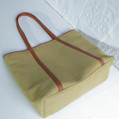 Cyflymder Fashion Retro Versatile Canvas Tote Bag Leisure Student Shoulder Bags Portable Handbag with Hasp for Women Сумка Женская Summer