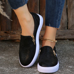 Cyflymder New Style Fashion Sneakers Woman Vulcanize Shoes Casual Side Zipper Femme Tenis Luxury Tennis Feminino for Women Zapatos Mujer