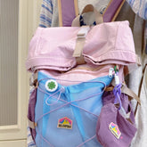 Cyflymder Contrast Color Patchwork Casual Travel Backpack Y2k Aesthetic Harajuku Grunge Schoolbags Women Students Vintage Trendy Backpacks