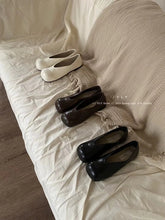 Cyflymder All-Match Shoes Woman Flats Soft Slip-on Square Toe Shallow Mouth Dress Slip On Retro Shoes Woman Flats Soft All-Match Square To