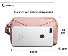 Cyflymder Fashion Cowhide Women Long Clutch bags Genuine Leather Lady Coin Purse Female Zipper Wristlet Wallet Mobile phone bag billfold