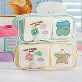 Cyflymder New Kawaii Detachable Card Pen Organizer Large Capacity Pencil Case for School Ins Aesthetic Stationery Bag Back To School