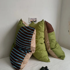 Cyflymder Ins Green 100% Cotton Pillowcase 1pc Pillow Cover Bedding Decorative Pillow Case PillowCase Cover Nordic Sling cushion covers